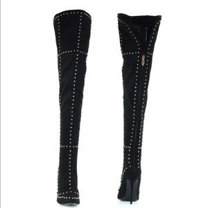 Thigh high studded boots!! Never worn